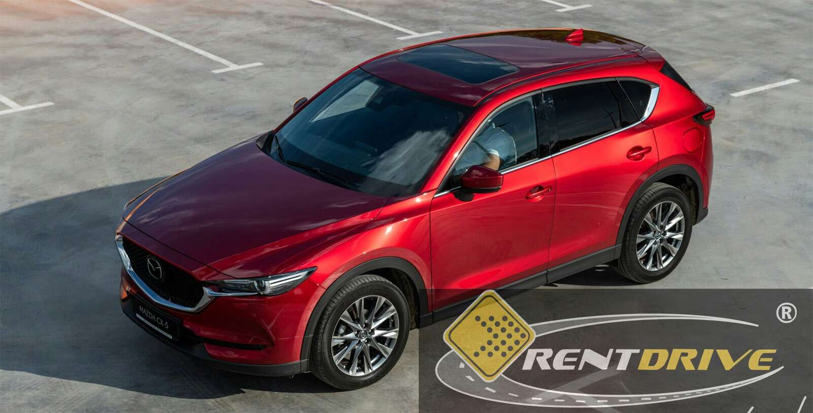 Червона мазда CX-5 2021 в оренду в Києві