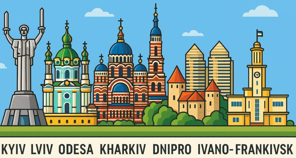 Most popular cities for car rental in Ukraine